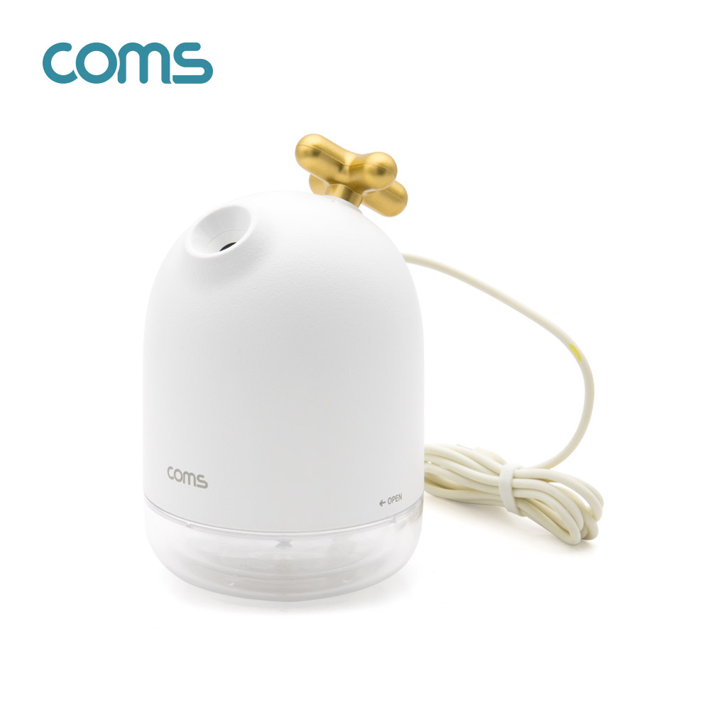Coms USB 미니 가습기(200ml) / 유선 가습기 / 무드등 / 사무용 / 가정용 / 차량용