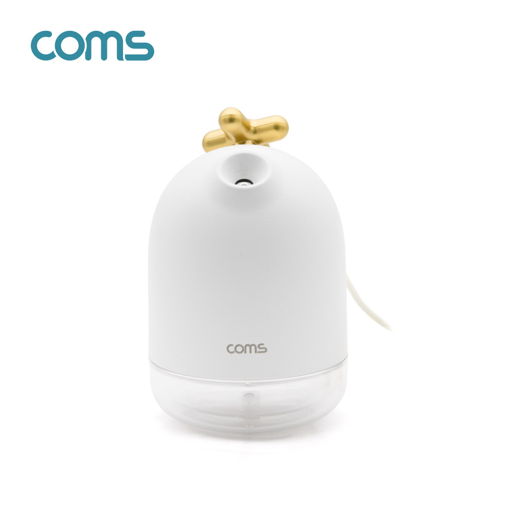 Coms USB 미니 가습기(200ml) / 유선 가습기 / 무드등 / 사무용 / 가정용 / 차량용