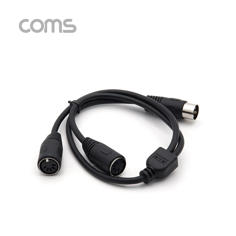 Coms 미디 케이블 Y형 50cm ( MD 5 M/F x 2) / MIDI / 연장 / 2 분배