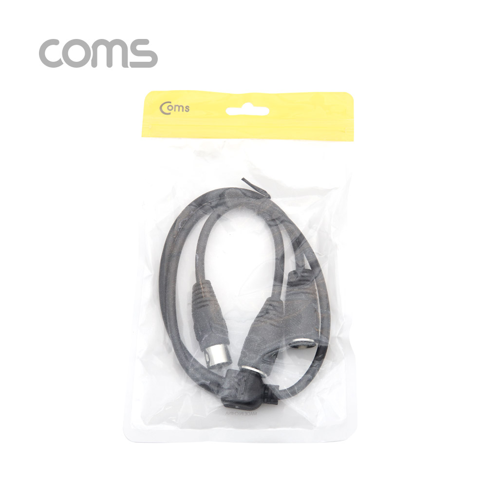Coms 미디 케이블 Y형 50cm ( MD 5 M/F x 2) / MIDI / 연장 / 2 분배