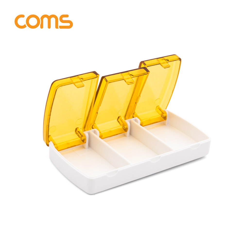 Coms 다용도 케이스(3칸), Orange