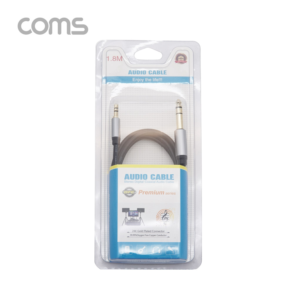Coms 스테레오 케이블 (3.5M/6.5M) 1.8M / OFC