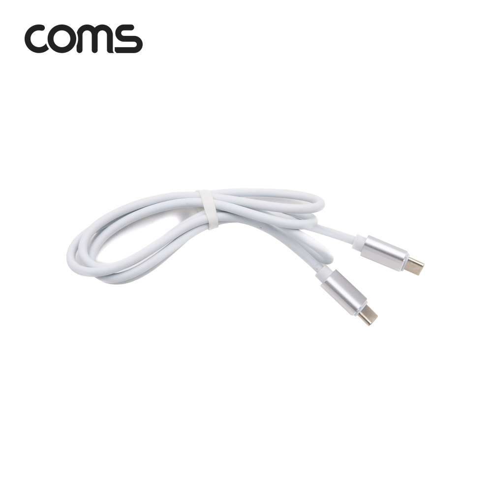 Coms USB 3.1 Type C 케이블 (3A/PD) 1M White