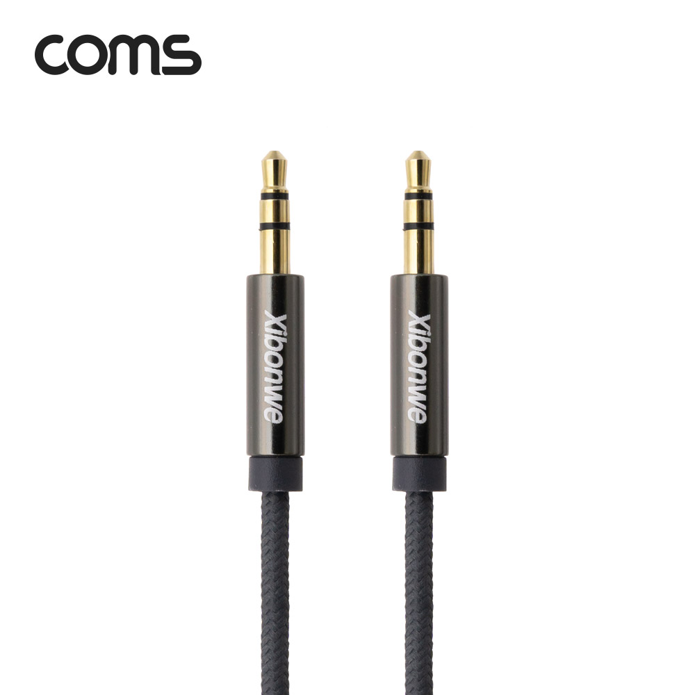 Coms 3극 스테레오/AUX 케이블 (M/M) 1M