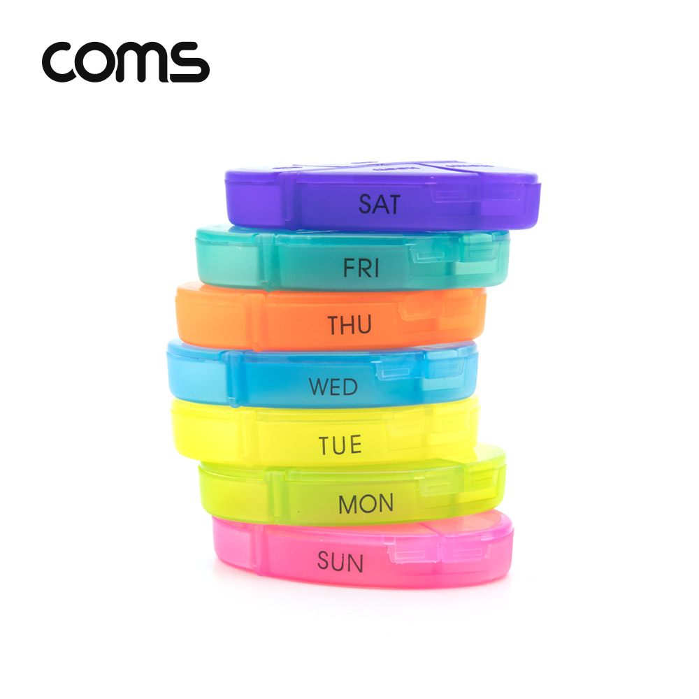 Coms 층별 알약 케이스(7칸) / 요일별