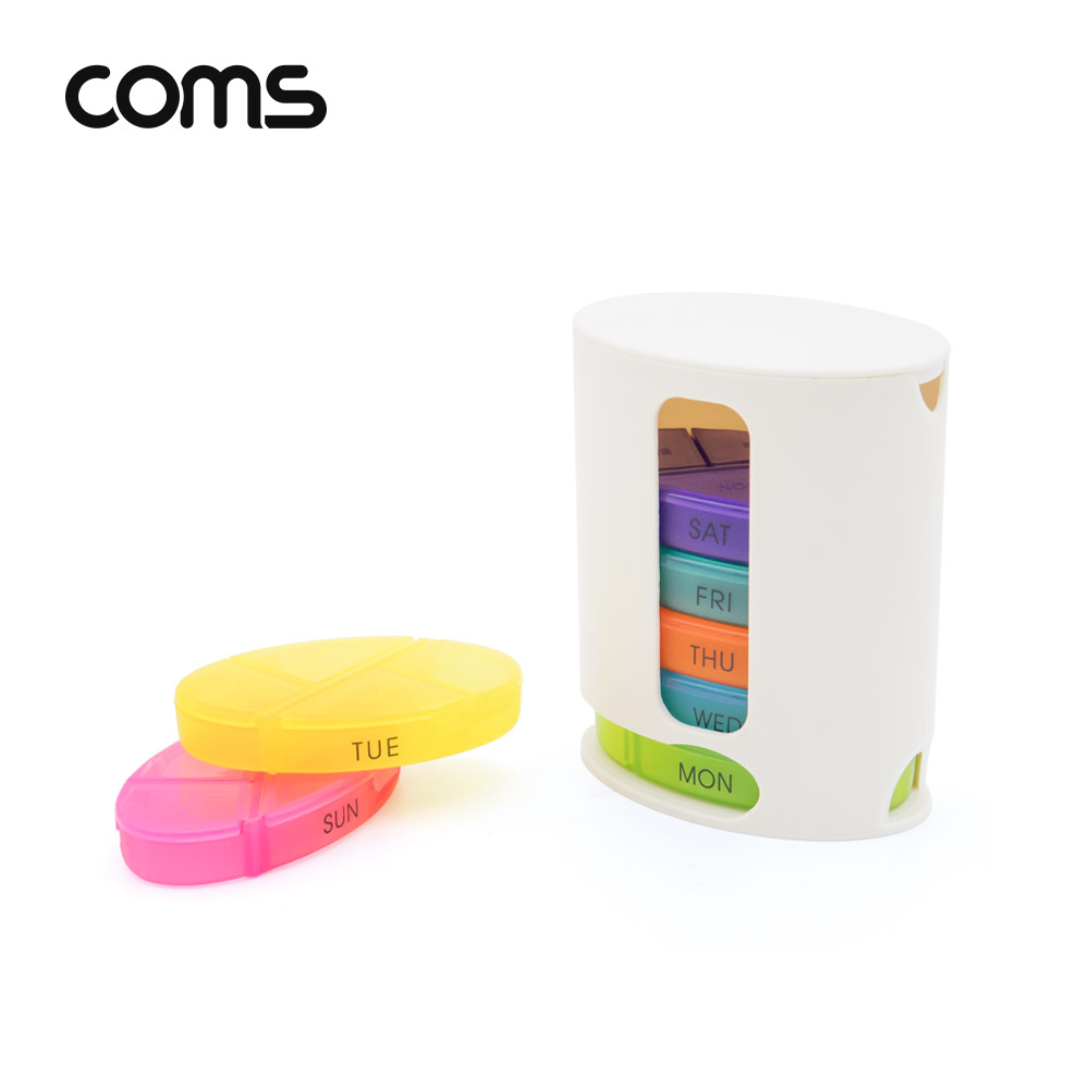 Coms 층별 알약 케이스(7칸) / 요일별