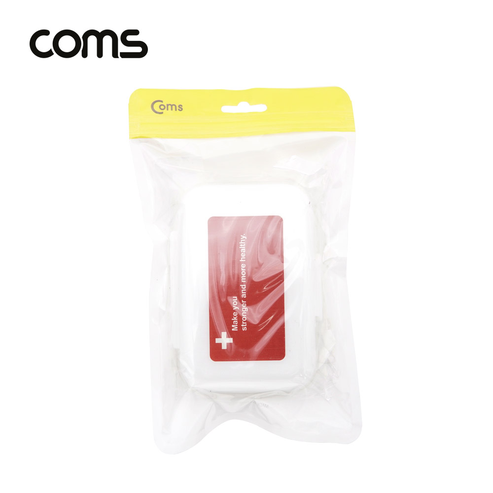 Coms 다용도 수납함(8칸) / 알약 케이스 / 양면 / 비상 케이스 / 사각
