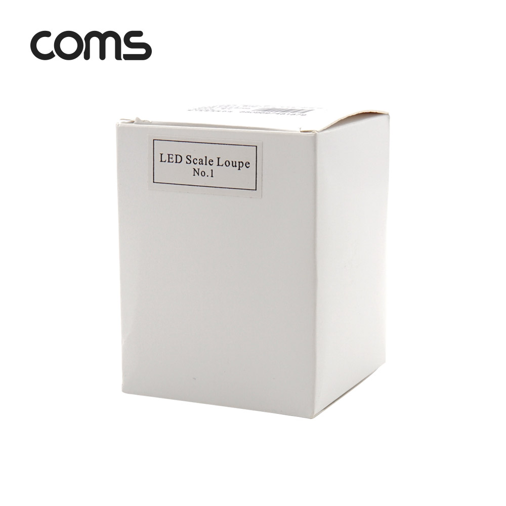 Coms LED 간이 확대경/돋보기 10X(10배율) 42mm / 반지름, 각도, 길이 측정 / 수치