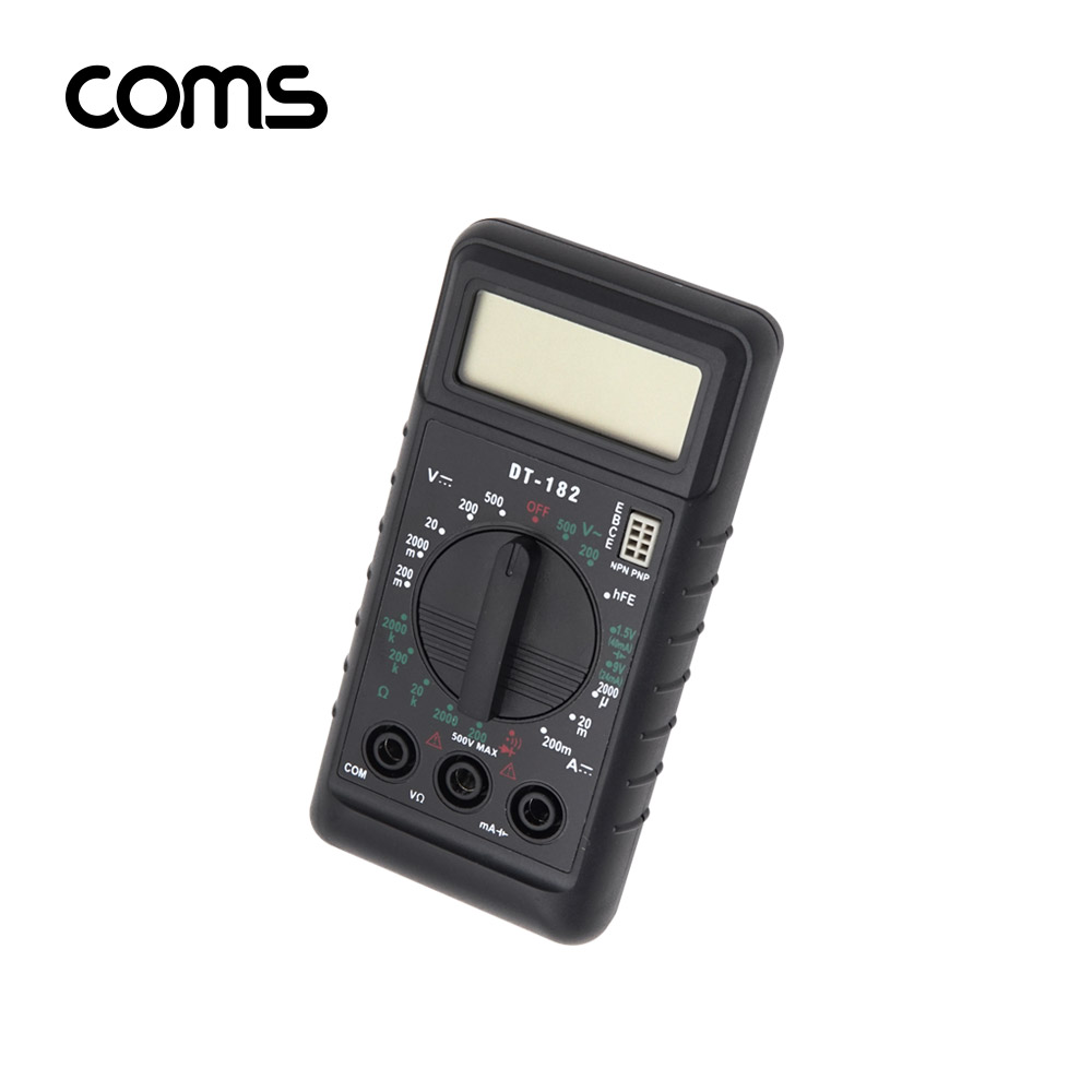 Coms 디지털 테스터기 (LCD 창/멀티테스터/전압/전류/저항)