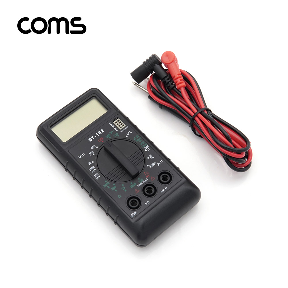 Coms 디지털 테스터기 (LCD 창/멀티테스터/전압/전류/저항)