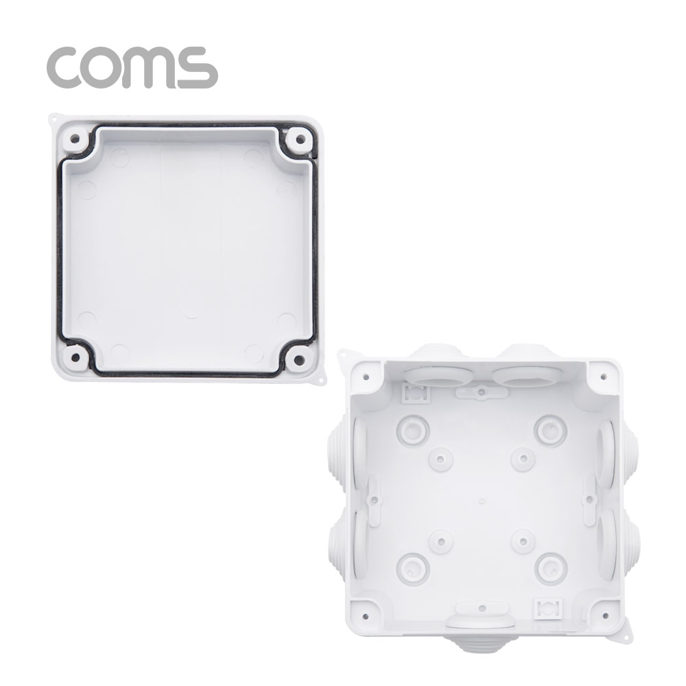 Coms 방수 케이스 플라스틱 몰딩 / 내부 10cm x 10cm x 6.3cm