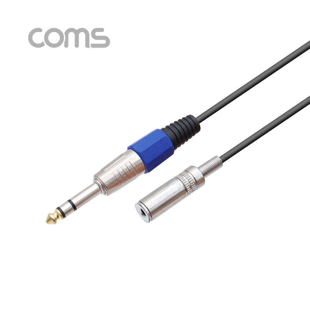 Coms 스테레오 케이블, 30cm ( 6.5 M / 3.5 F ) / Stereo / 연장 / Metal