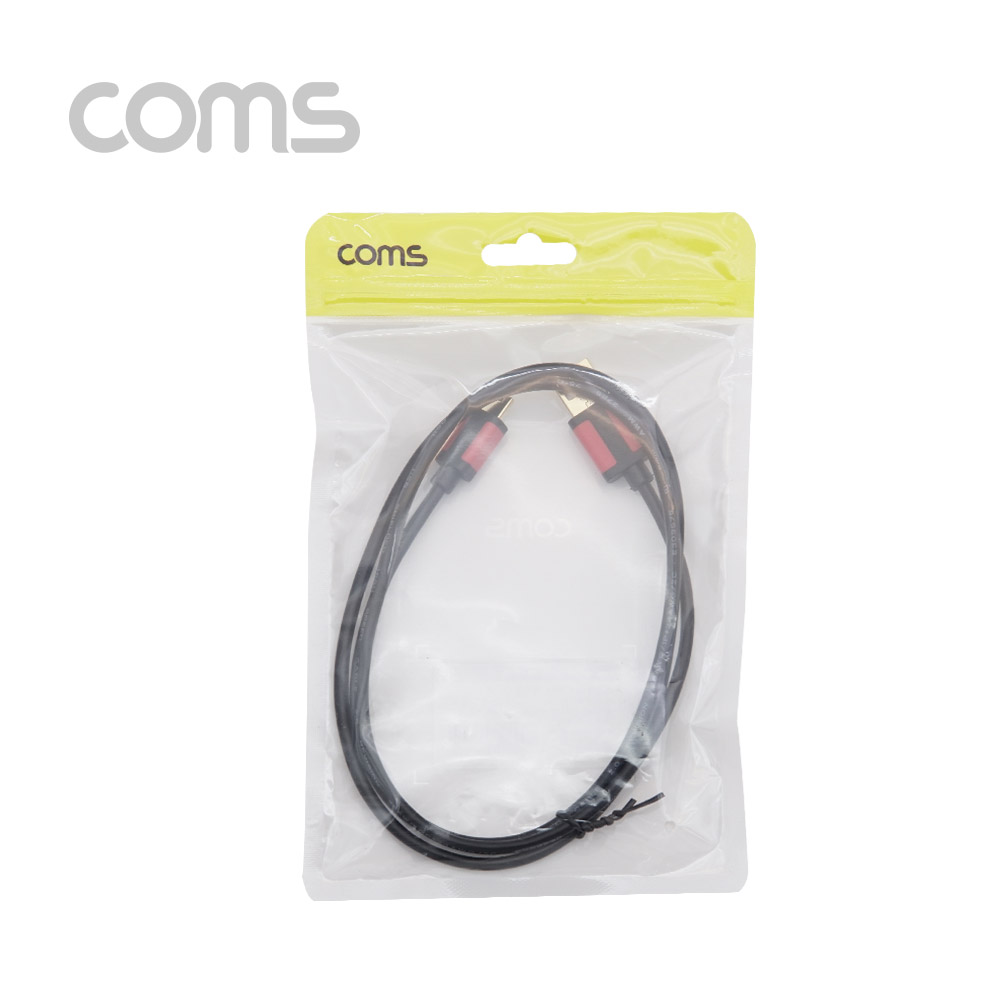 Coms USB 2.0 A (M)/Mini 5P (M) 케이블 - 1M / Gold / 초슬림