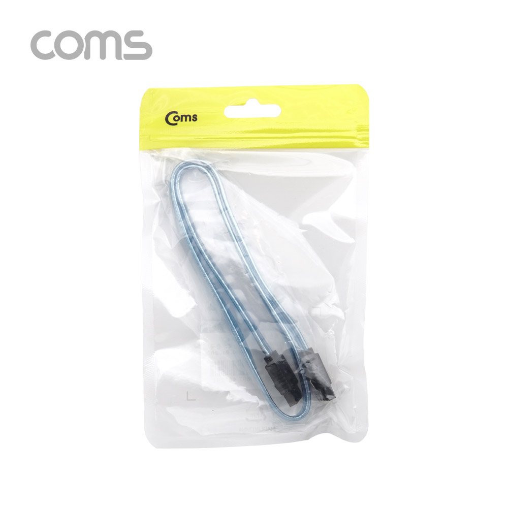 Coms SATA 하드 케이블 (SATA3) - Blue / 6.0Gbps, 일자형 / 50cm