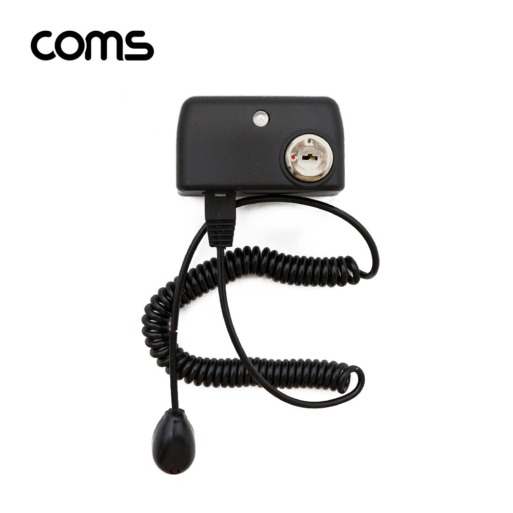 Coms 도난방지 알람 경보기 / 전시, 진열상품 보호 / 스마트폰, 노트북, 태블릿 / Black