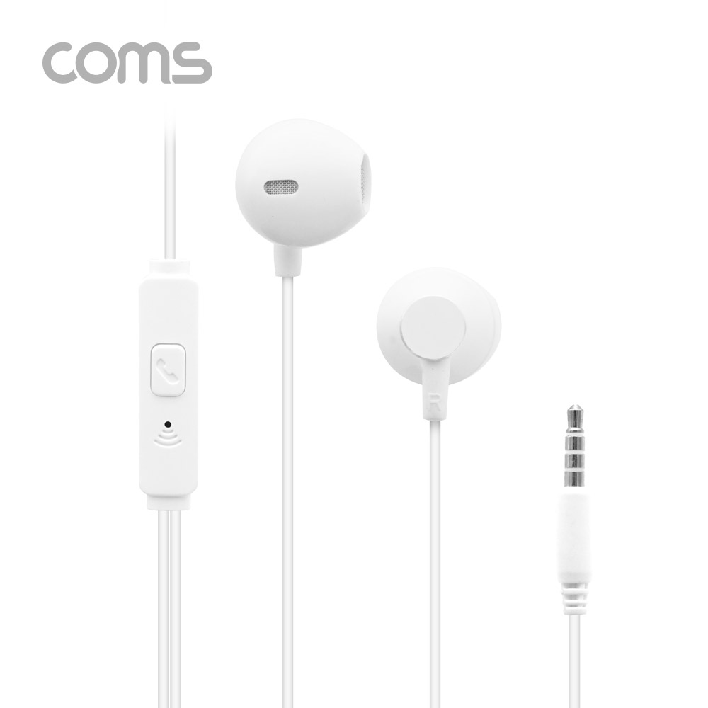 Coms 3.5 스테레오 이어폰 1.2m / 컨트롤 리모콘 / 마이크 / Stereo