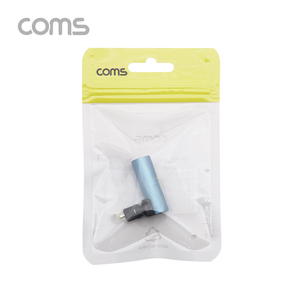 Coms 오디오광 젠더(각->각) / 각(F/M) / 꺾임형 / Metal