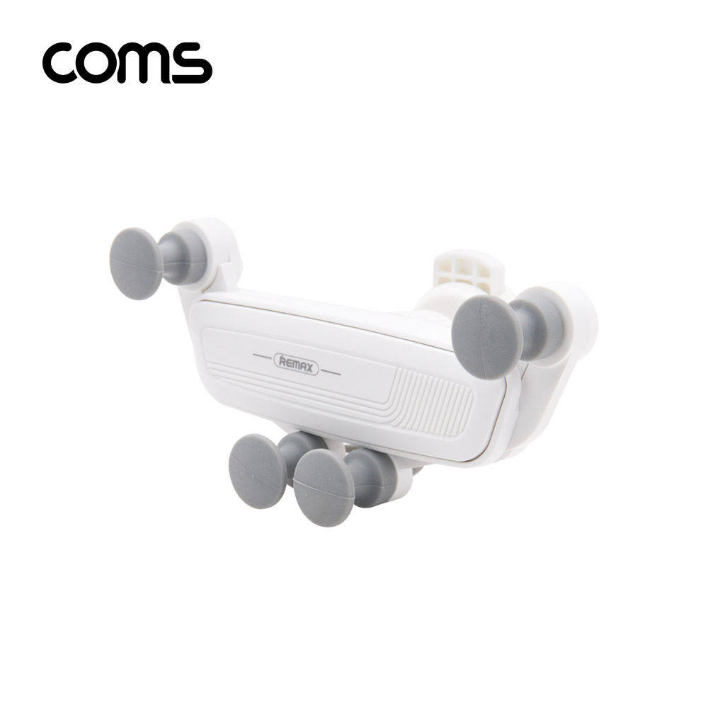 Coms 차량용 스마트폰 거치대 / 송풍구, 에어컨 설치 / White