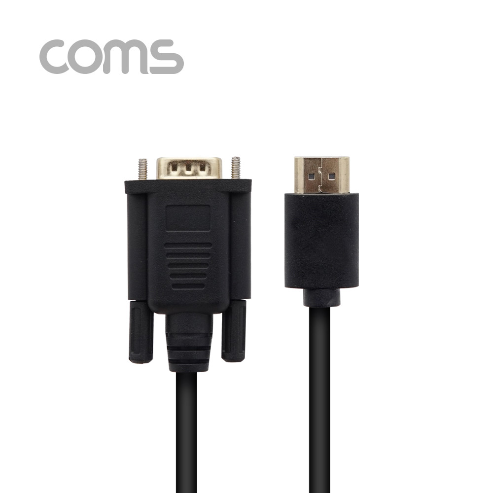 Coms HDMI 케이블 (HDMI to VGA) / 1.8M / black