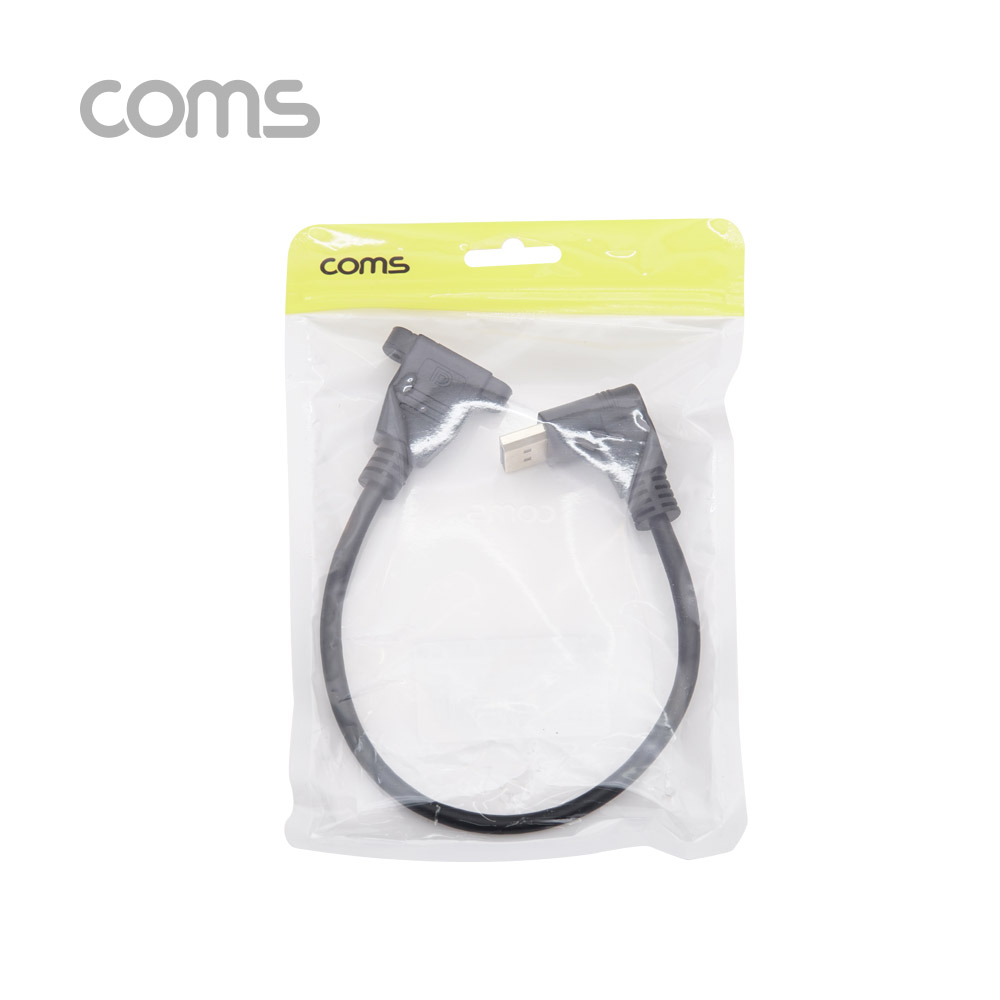 Coms 디스플레이 포트 젠더 연장 DP(M) 상향꺾임(꺽임)/DP(F) 브라켓 연결용/판넬형 30cm
