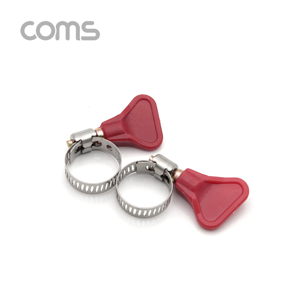 Coms 스텐레스 호스밴드 2pcs, 직경 15mm-25mm