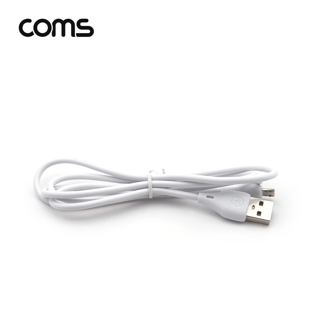 Coms Micro 5P 케이블 1M, 충전/데이터 전송, 안드로이드
