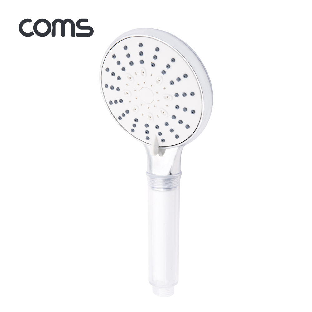Coms 힐링 에너지볼 샤워기 / 5단 물줄기 조절 / 퀀텀 에너지볼 10g / 은나노 항균볼 5g