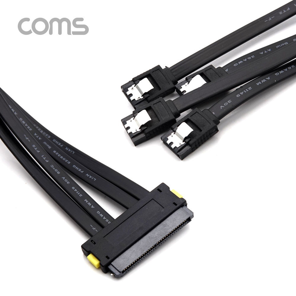 Coms SAS 32P (SFF-8484/SATA x4) 케이블 50cm, 내장형