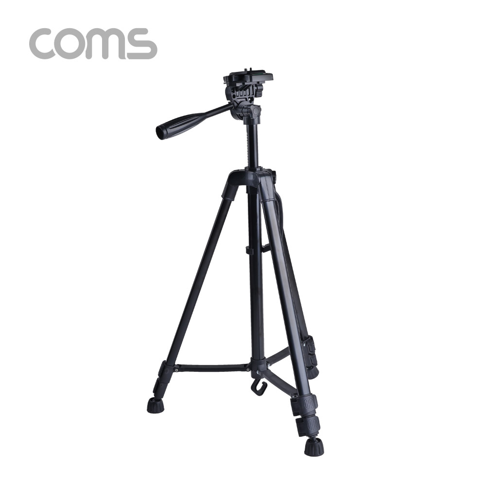 Coms 삼각대 (폴더 접이식) / 3단형 / 카메라 캠코더 거치 / 50cm - 140cm