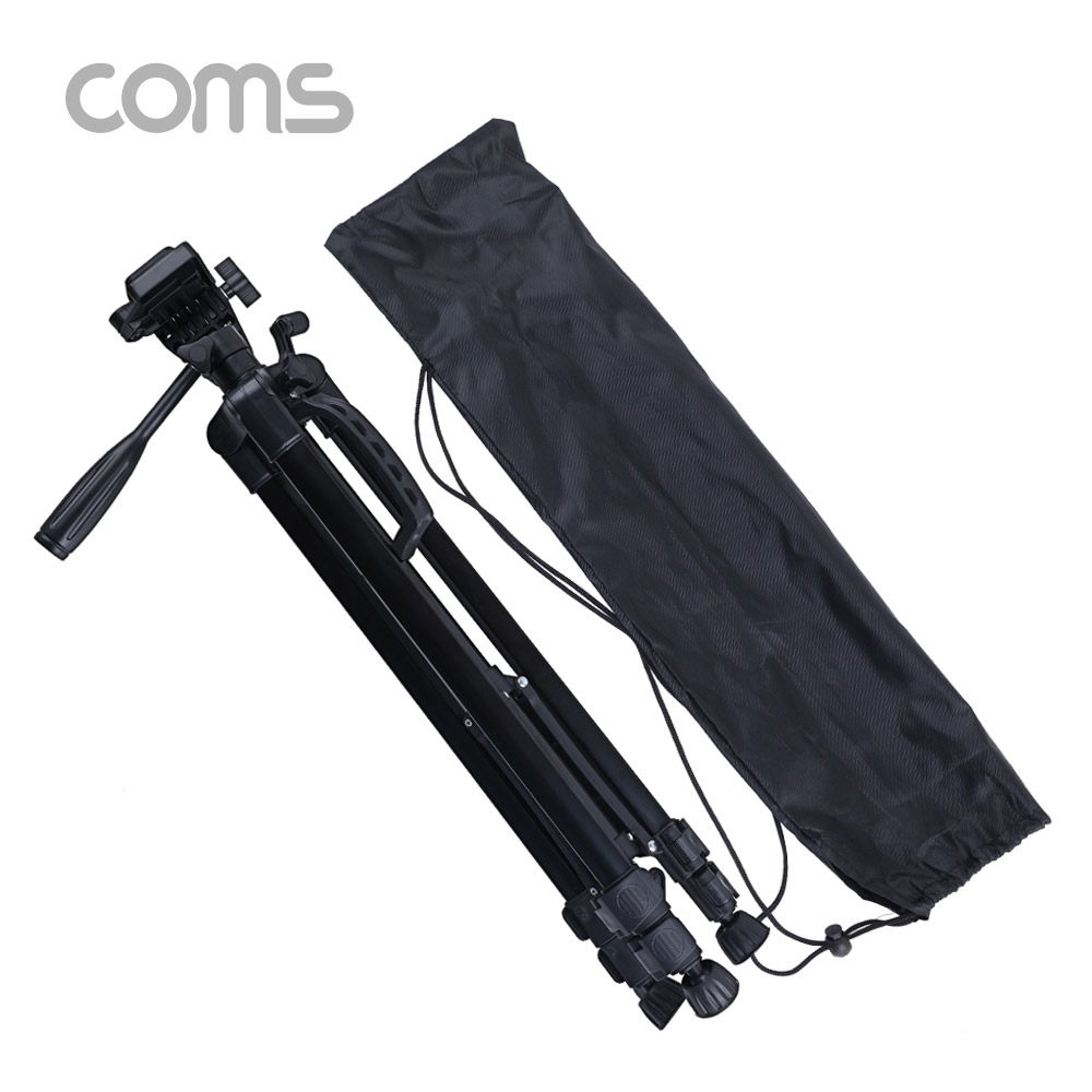 Coms 삼각대 (폴더 접이식) / 3단형 / 카메라 캠코더 거치 / 50cm - 140cm