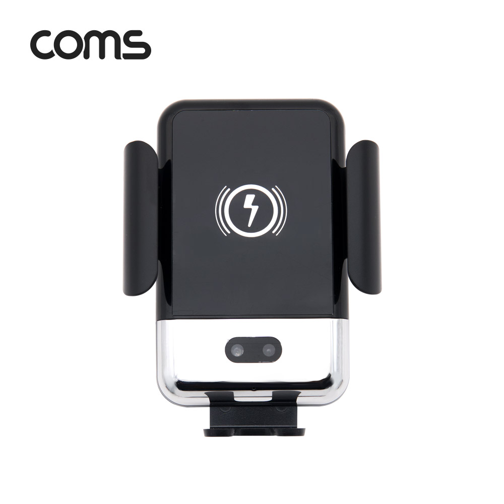 [경제형] Coms 차량용 무선 고속충전기 / IR 센서 / 흡착거치+송풍구거치 / 최대 15W