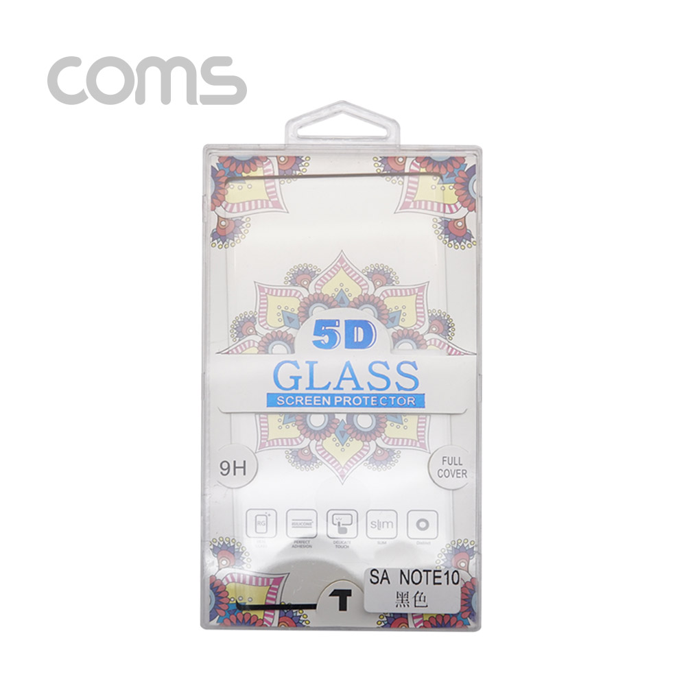 Coms 스마트폰 보호필름, 갤럭시 Note 10 / 블랙