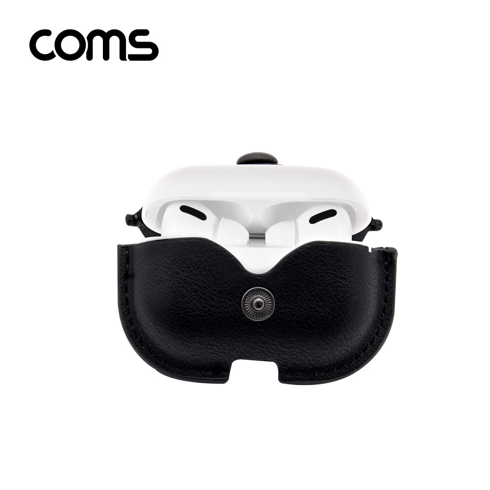 Coms 에어팟 프로 가죽 케이스 / 마그넷 / 자석 / Black / Pro