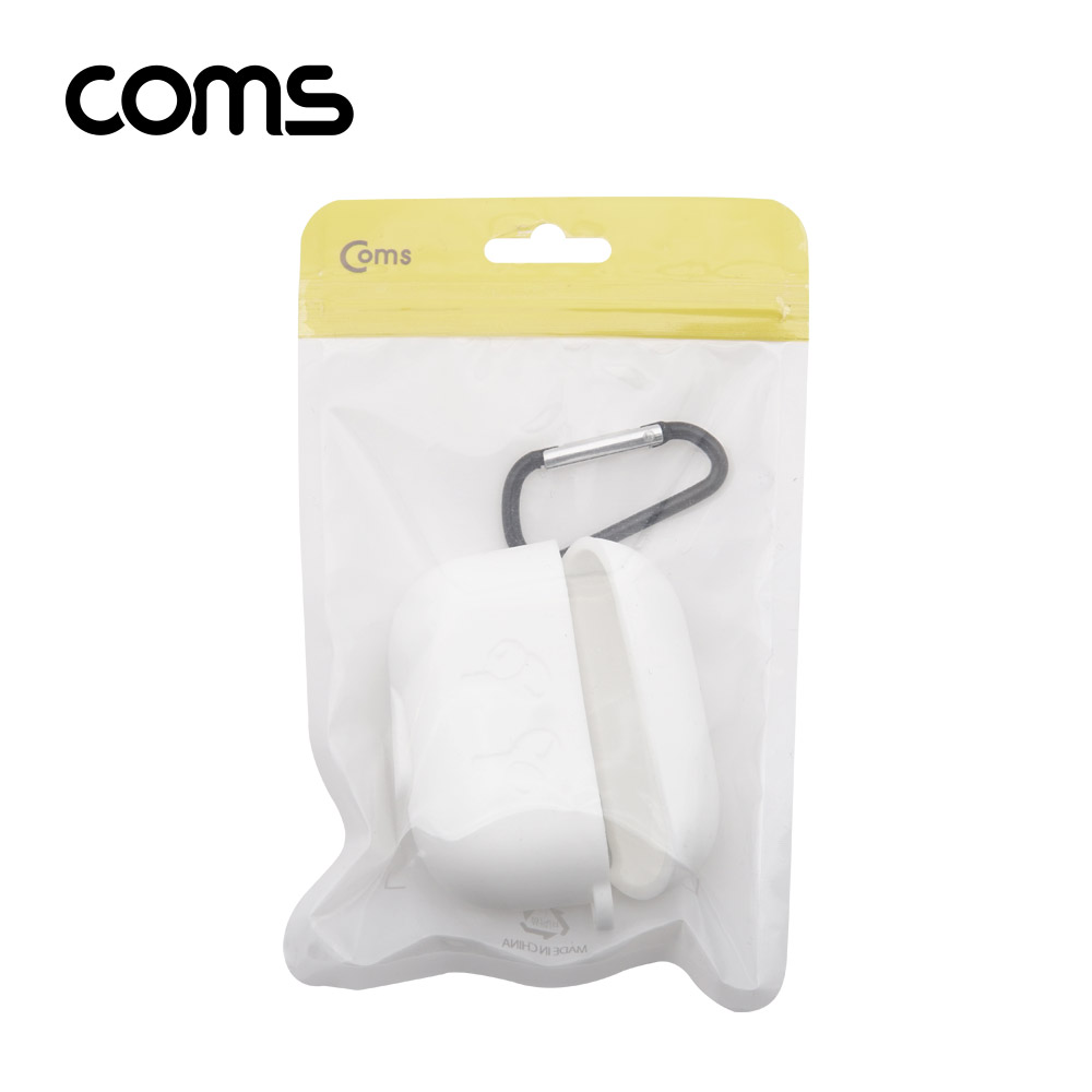 Coms 에어팟 프로 실리콘 케이스 & 카라비너 / Pro / White