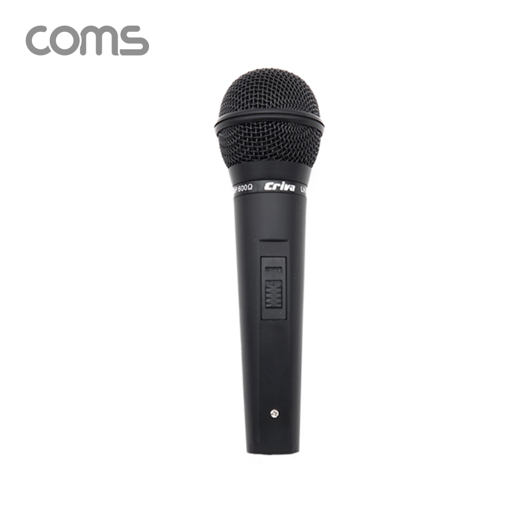 Coms 고감도 유선 다이나믹 마이크 / Metal / 3.5mm / 케이블 3M