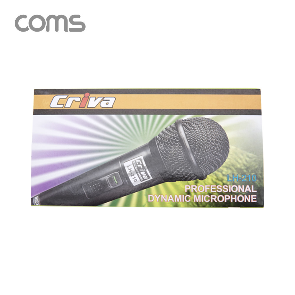 Coms 고감도 유선 다이나믹 마이크 / Metal / 3.5mm / 케이블 3M