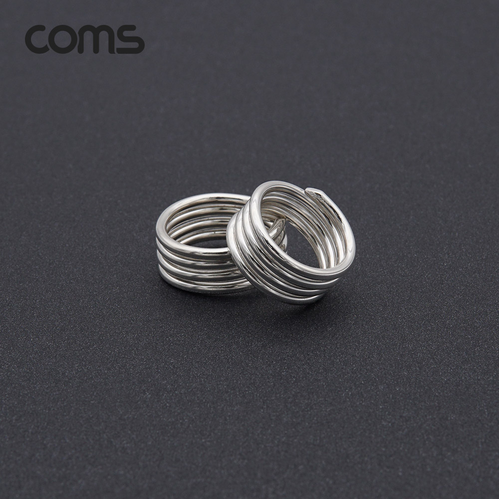 Coms 힐링 실버링/은반지 4링 여성용x1개, 봉게이지 포함, 은순도 99.999%, 살균/항균 작용