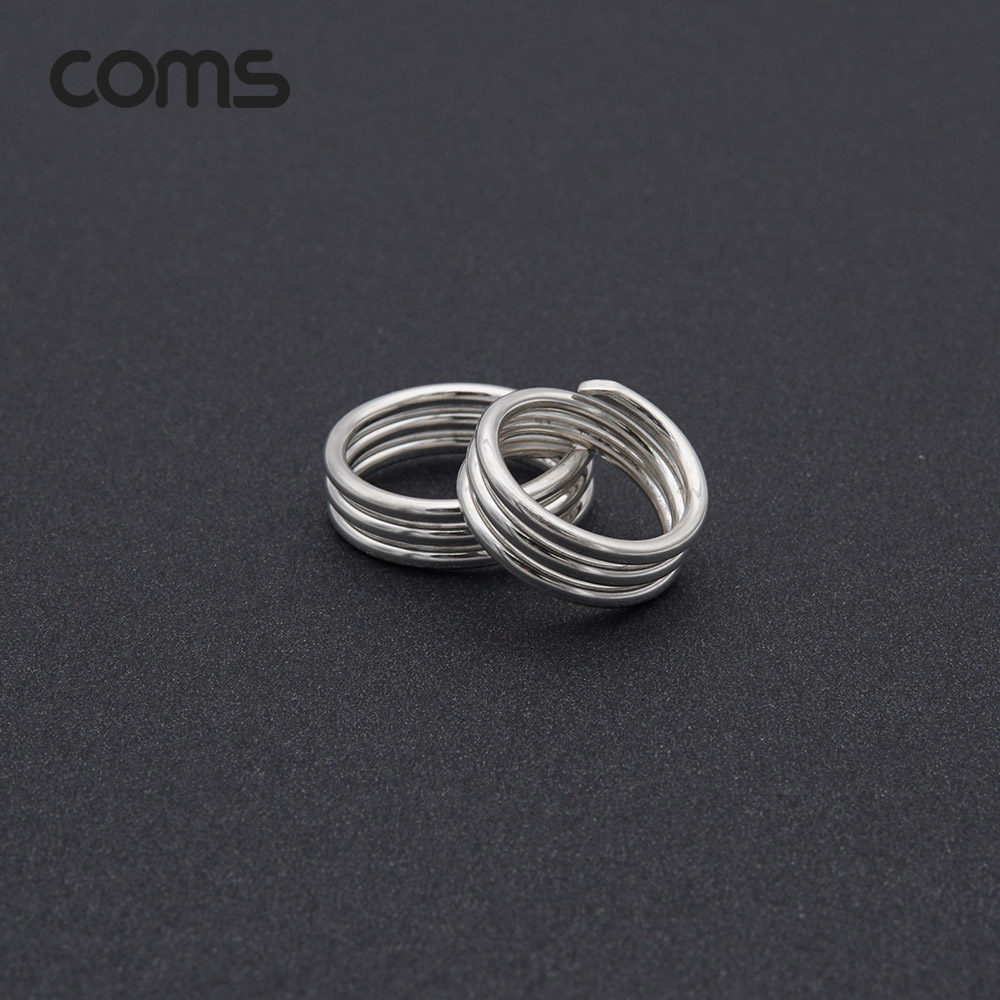 Coms 힐링 실버링/은반지 3링 남성용x1개, 봉게이지 포함, 은순도 99.999%, 살균/항균 작용