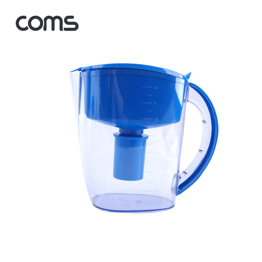 Coms 간이 정수기 / 정수 필터 / 3.5L / 알칼리 정수기 / 휴대용 / 가정용