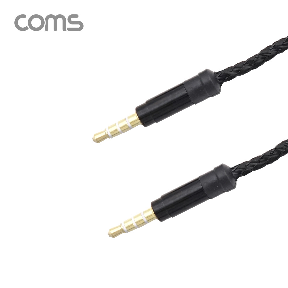 Coms AUX 스테레오 케이블 4극 / 패브릭 / 1.5M
