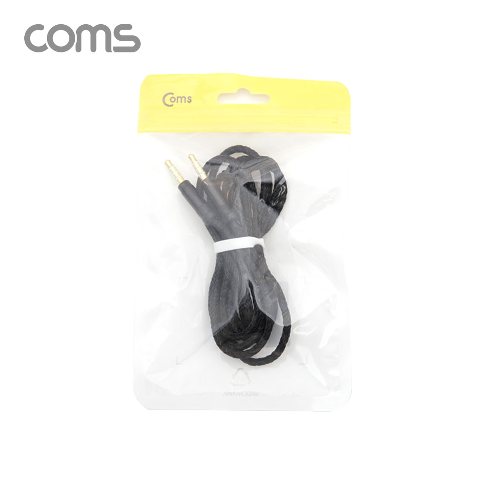 Coms AUX 스테레오 케이블 4극 / 패브릭 / 1.5M