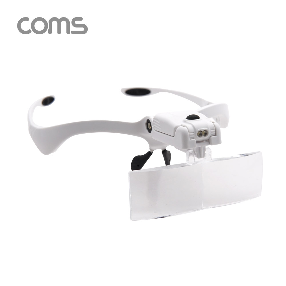 Coms 확대경(모자캡형) - 1.0X,1.5X,2.0X,2.5X,3.5X / 헤드라이트 / 안경형 / LED / 정밀 작업