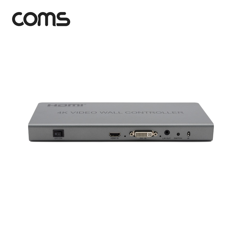 Coms HDMI 멀티비젼 1:4 / 2x2 / HDMI, DVI 비디오 월 컨트롤러 / 1080P FHD / TV WALL