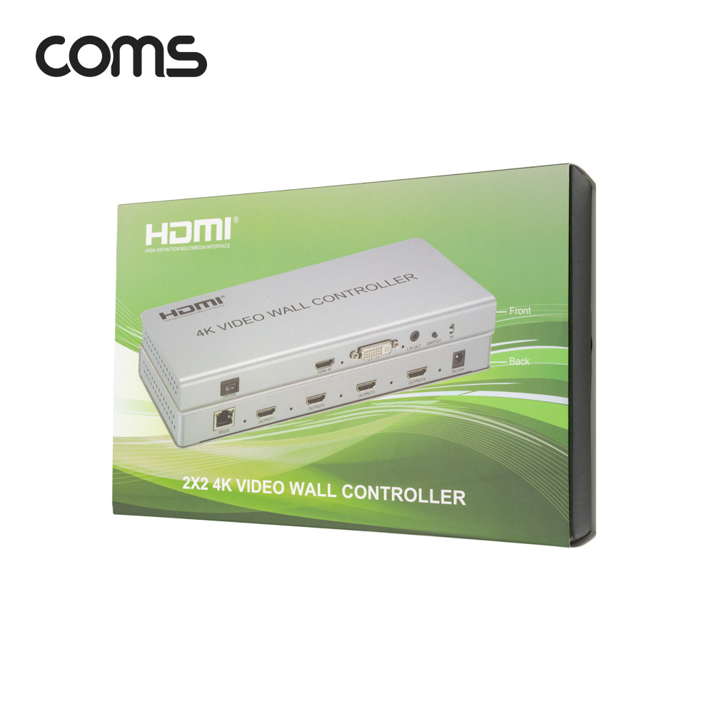Coms HDMI 멀티비젼 1:4 / 2x2 / HDMI, DVI 비디오 월 컨트롤러 / 1080P FHD / TV WALL