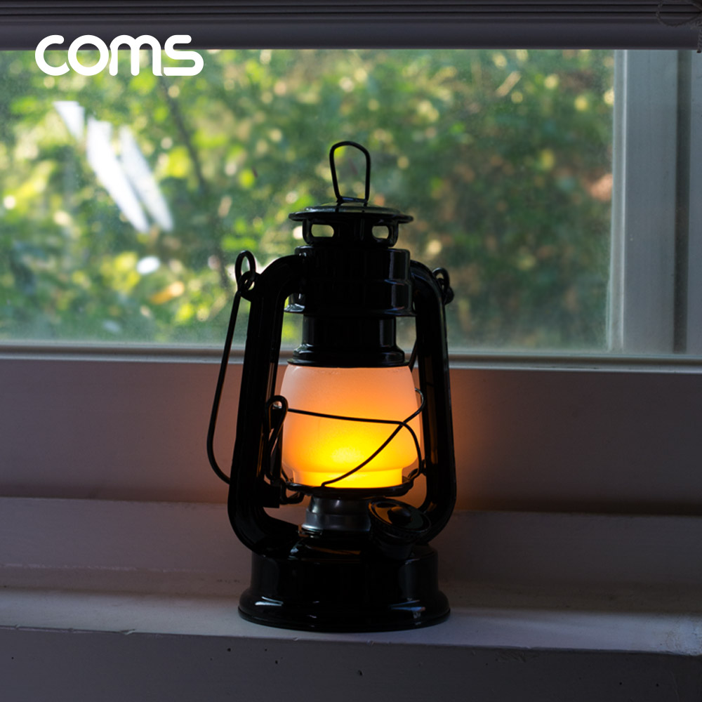 Coms 레저용 랜턴 / 감성 랜턴 / 캠핑 랜턴 / LED 램프 / 무드등 / 캠핑등 / 텐트등 / Black