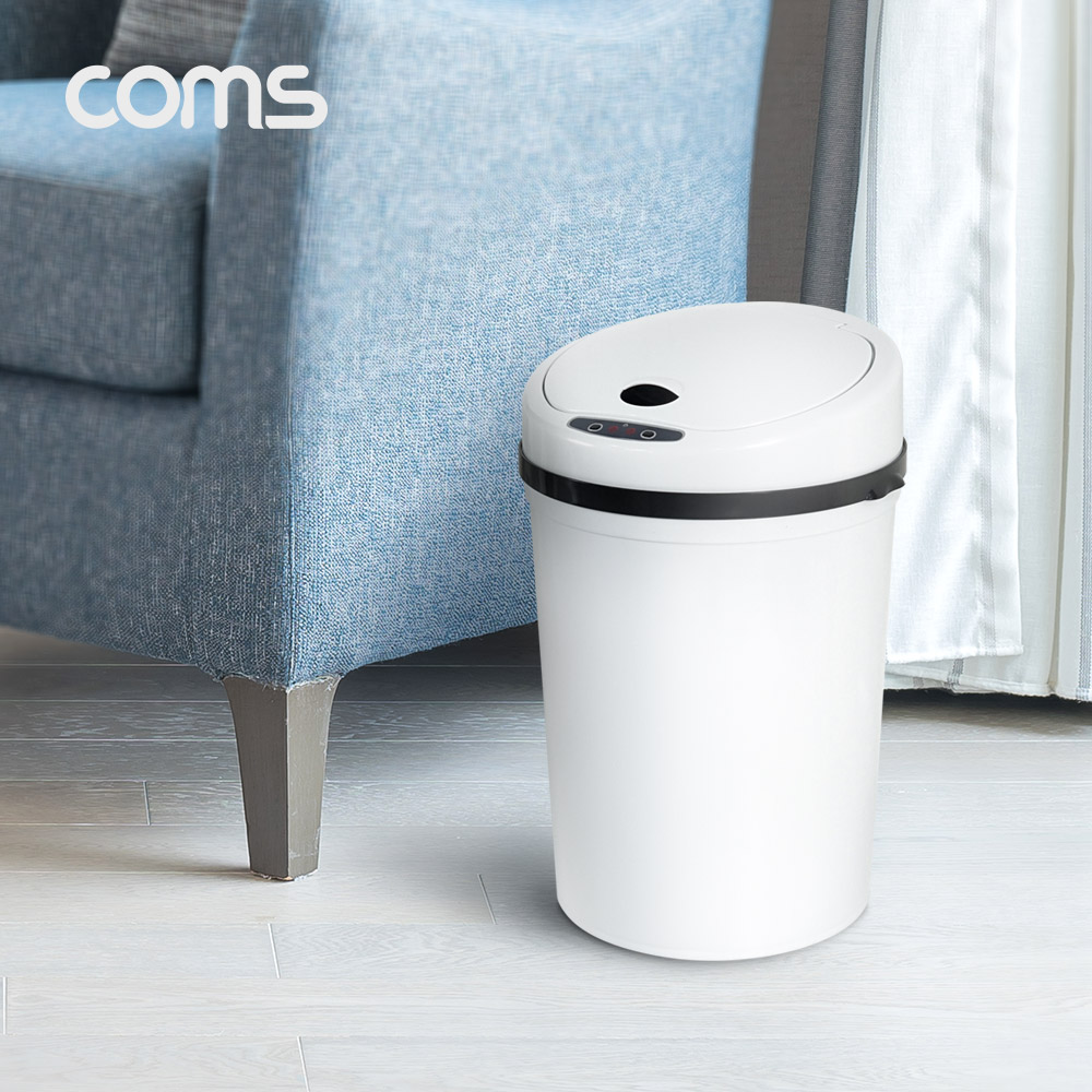 Coms 자동 모션센서 휴지통 / 쓰레기통 / 대형 / 주방 / 거실 / 사무실 / 10L