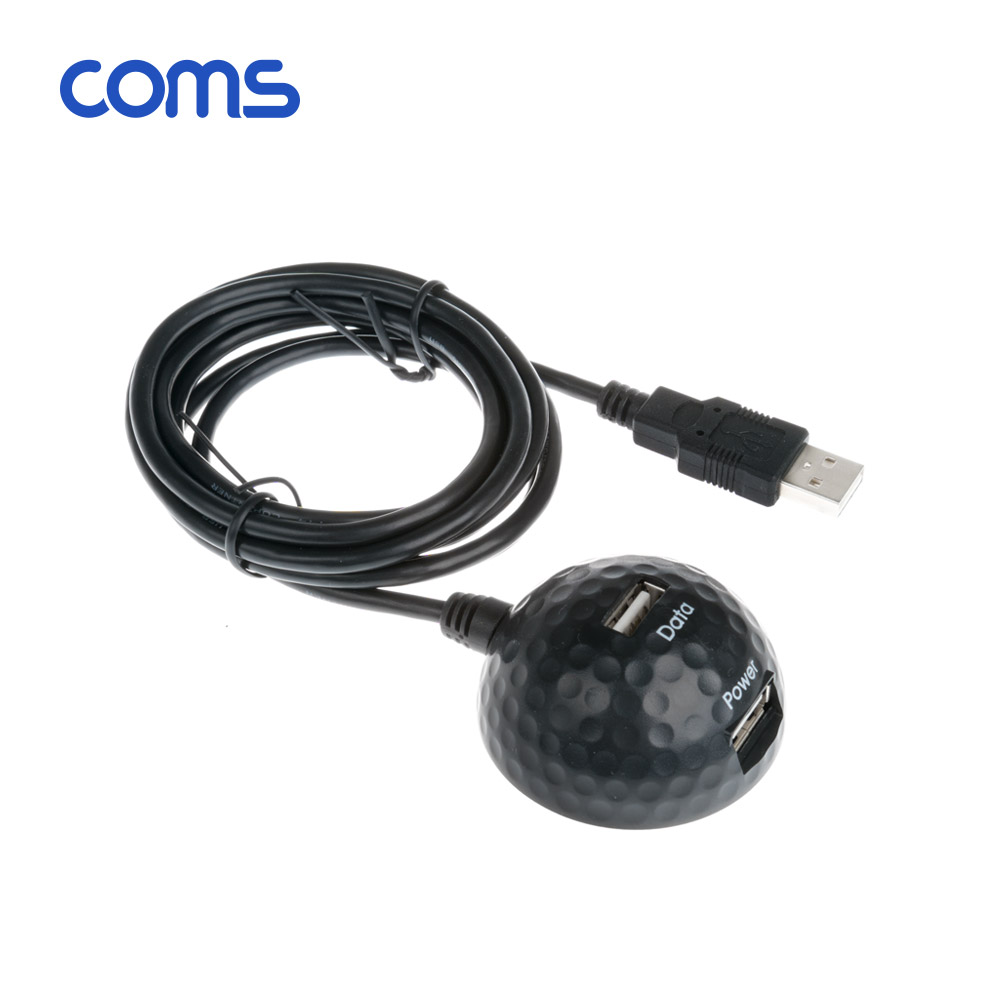 Coms USB 2.0 도킹 연장 케이블 1.8M / 도킹볼 / 듀얼 포트 / 데이터+전원