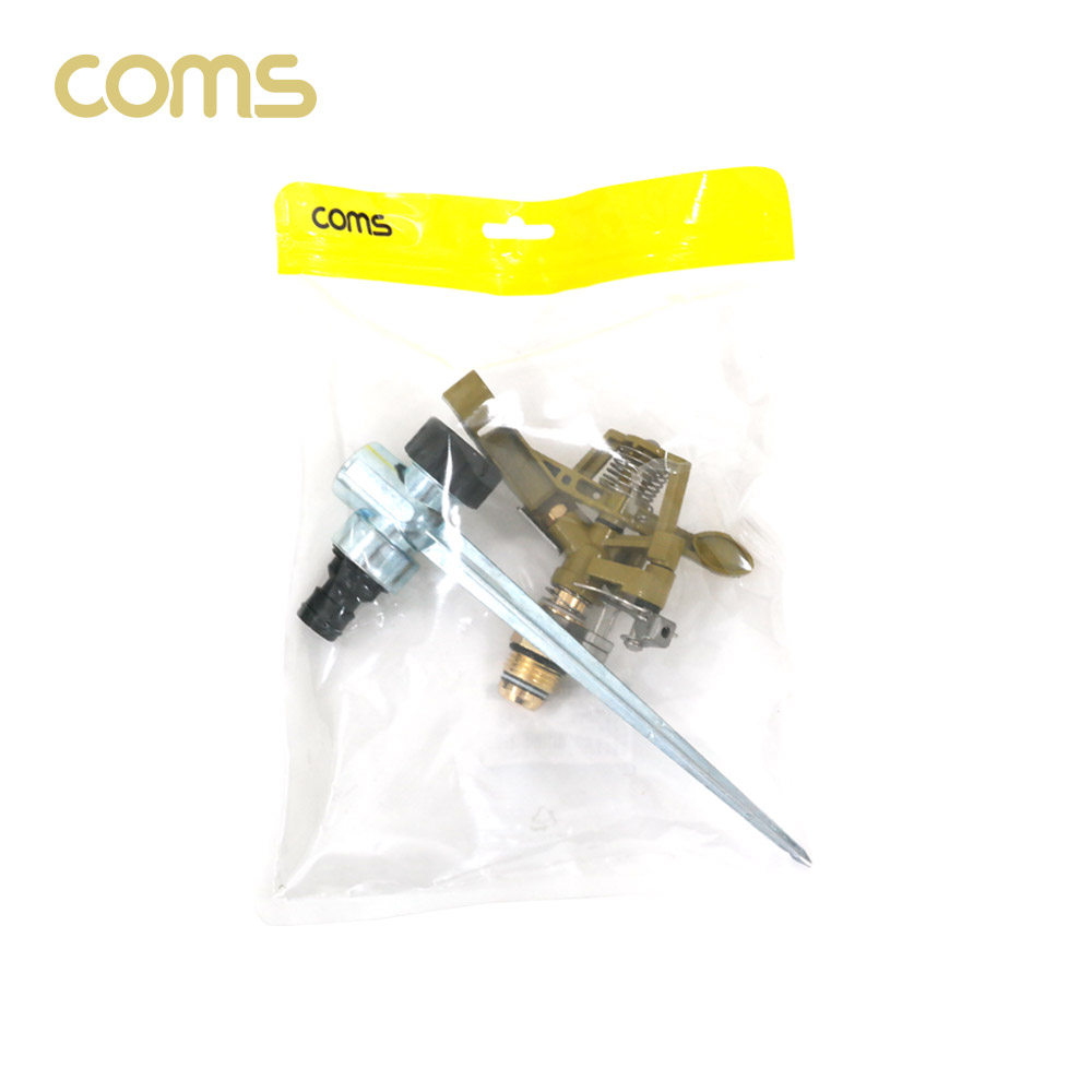 Coms 회전식 스프링클러 / 스파이크 스프링클러 / 고정식 / 360도 회전 / 스프링쿨러