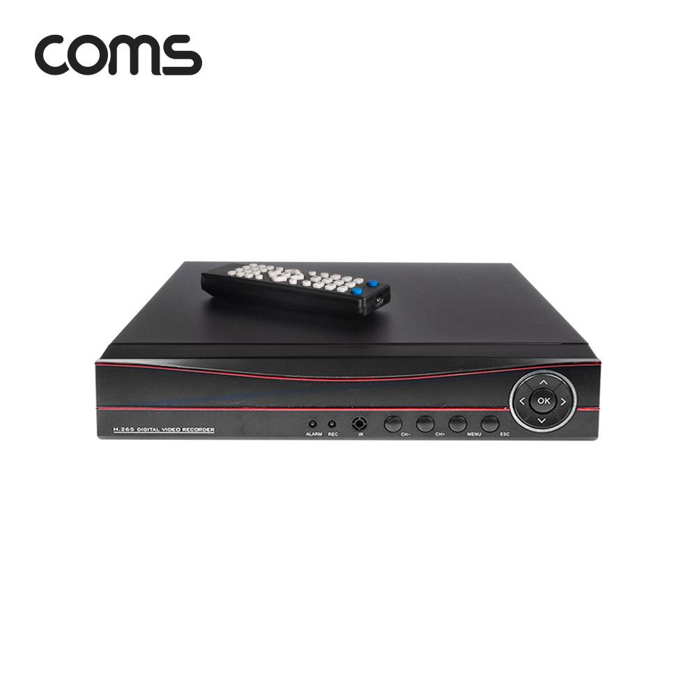 Coms 4CH CCTV용 DVR 녹화기+리모콘+마우스 / AHD / 1080P FHD