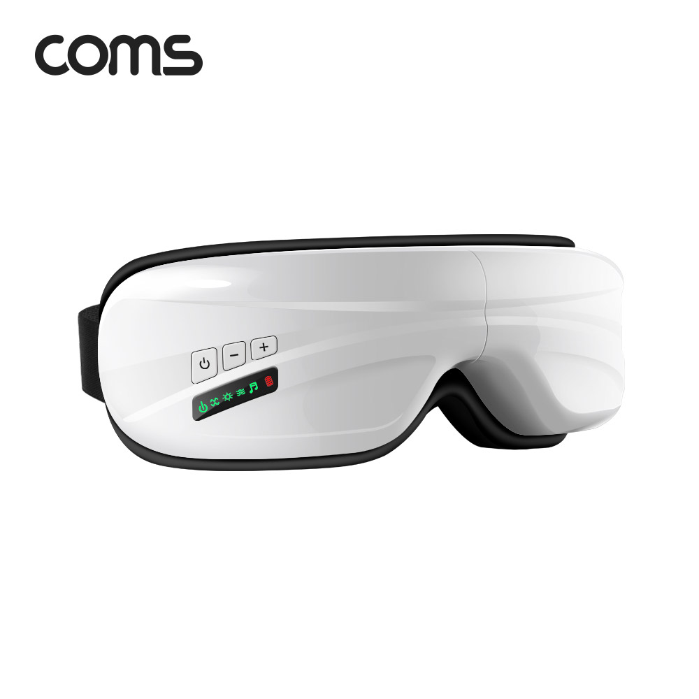 Coms 알파 힐링칩 눈 마사지기 / 공기압 마사지 / 블루투스 음악청취 / 진동, 온열기능/간편충전